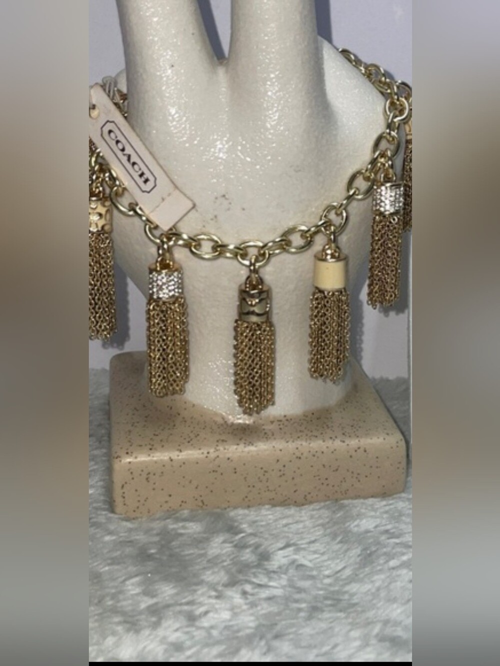 NWT Coach Tassel Charm Bracelet